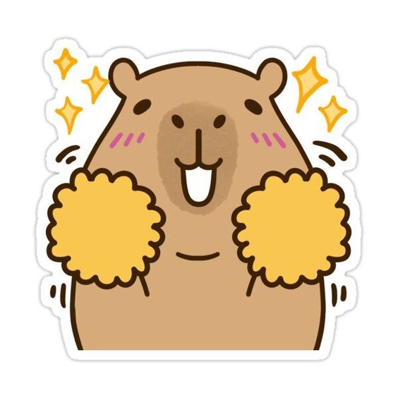 Hình nền capybara chibi